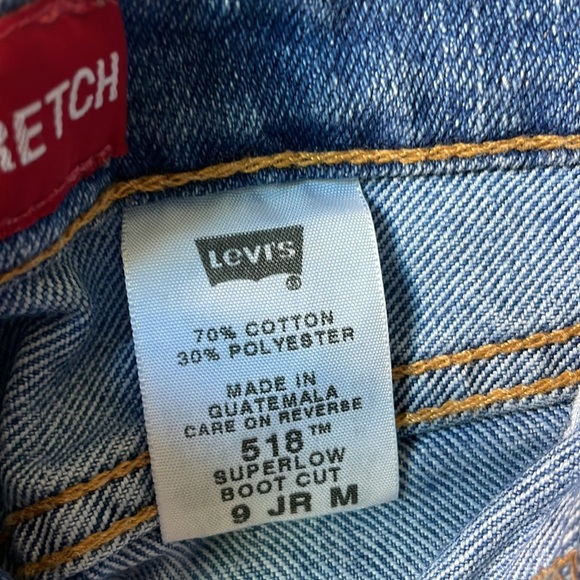 Levi’s junior size 9 super low bootcut denim jeans med wash. - Picture 6 of 10